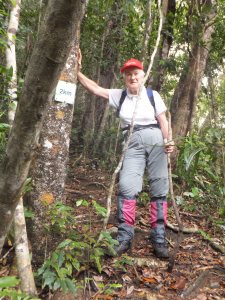 The 2km mark about 2000ft up the mountain