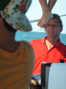 Doug, the skipper of the 'Falla'