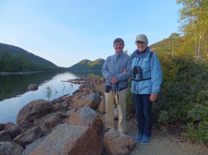 By the lake below Mt Cadillac