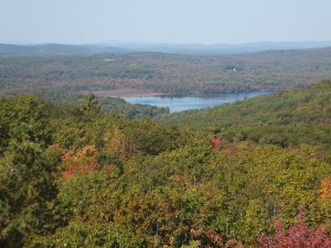 The view from Mt Pisgah in Maine